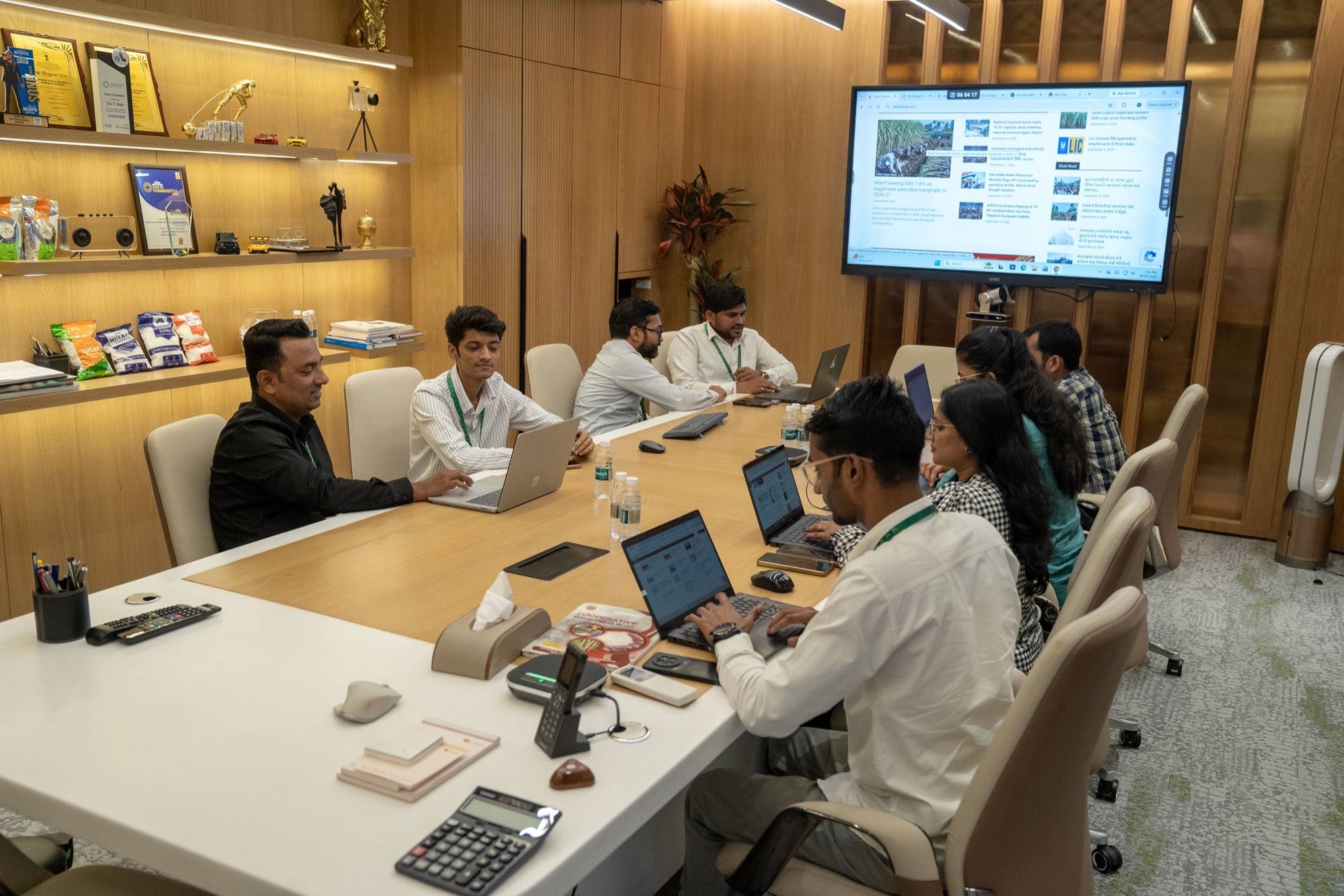Colleagues at the JK India eAgriTech Kolhapur office