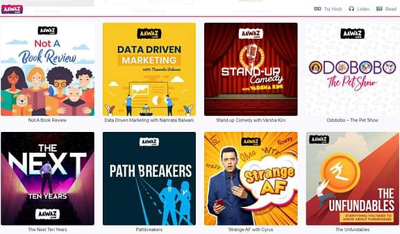 Aawaz app launches English edition of audio originals and podcasts, iOS edition coming soon